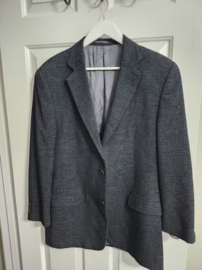 Men's Lightweight Gray Checked Shirt Jacket